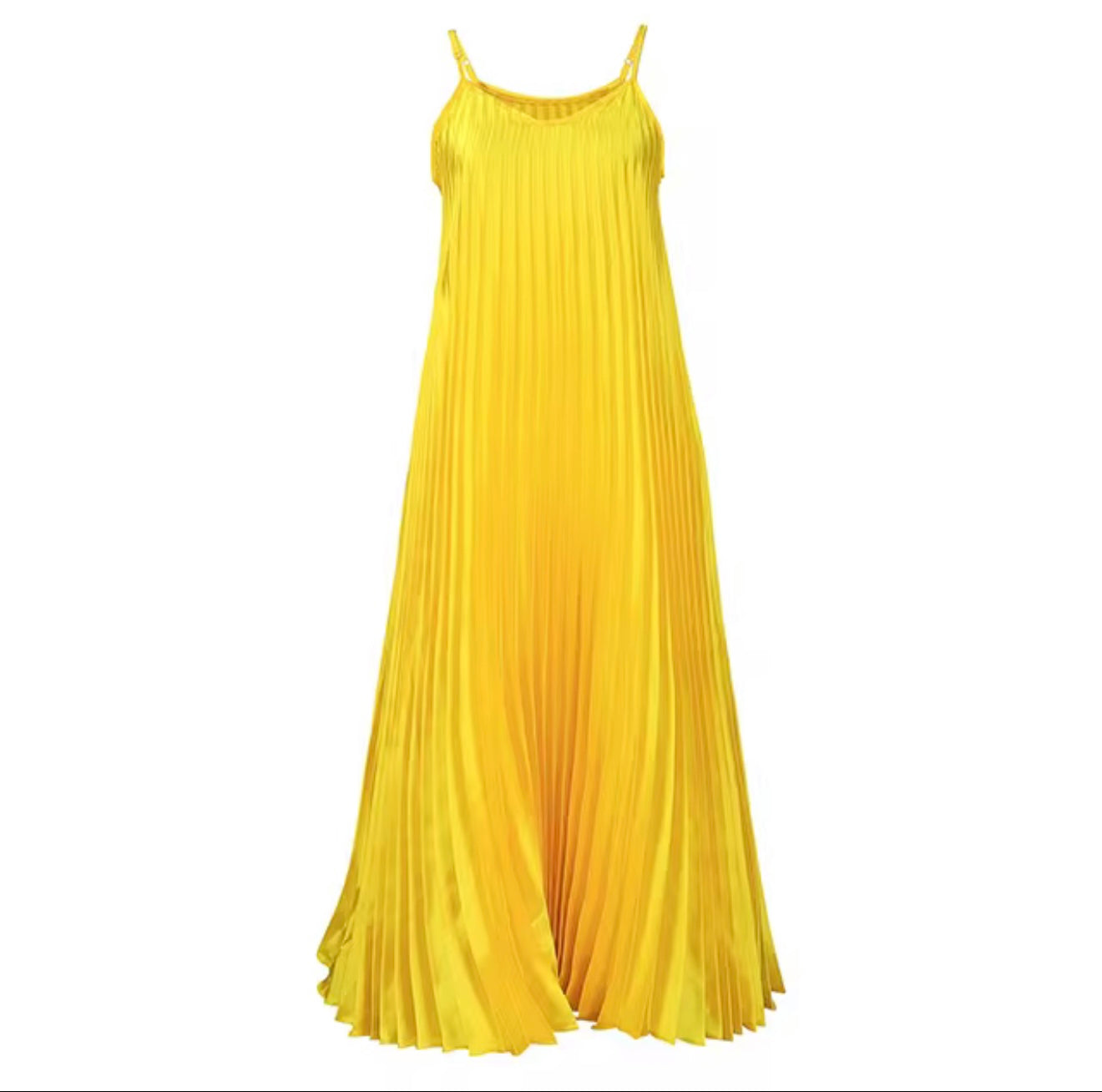 Satin Pleated Dress
