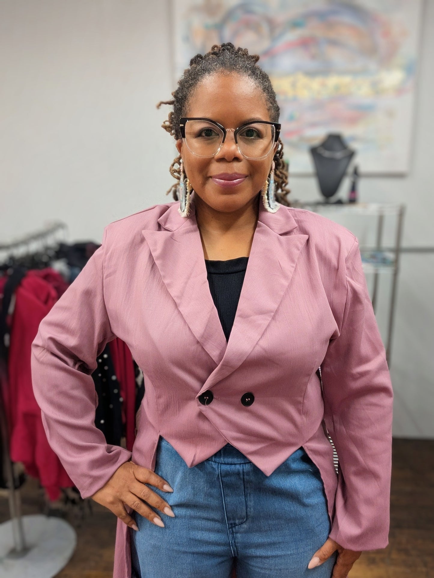 (Pre-Order) Hi/Lo Lapel Blazer