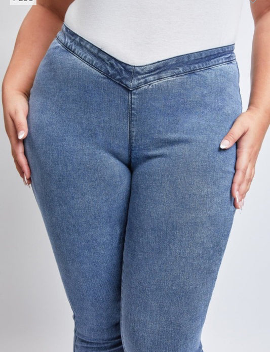 Curvy Low-rise V Front Jean