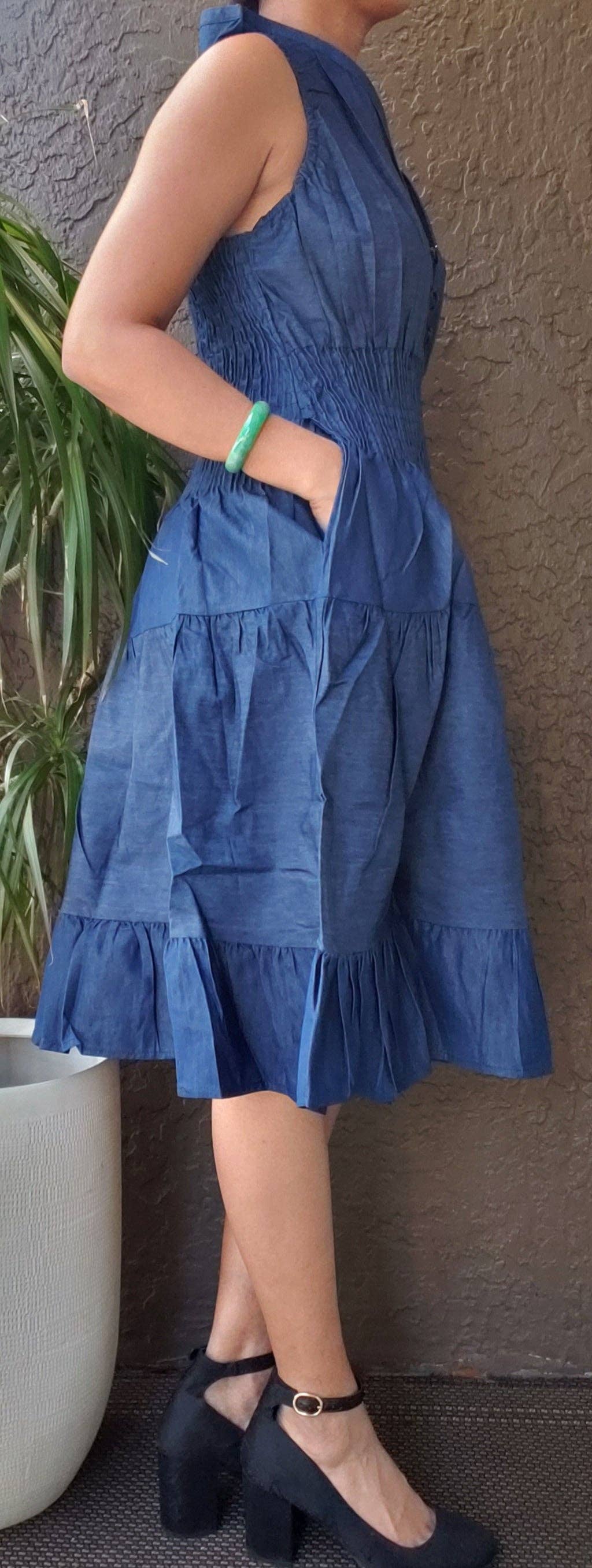 The Becoming Chambray Midi Dress