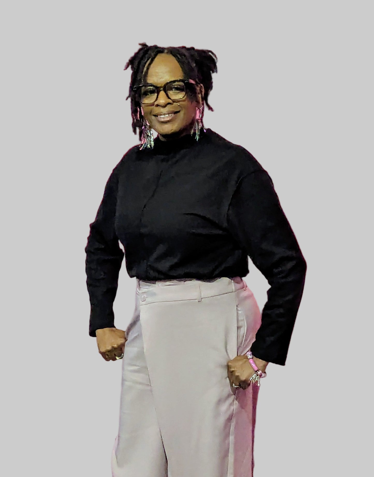 Asymmetrical Wrap Long Pants