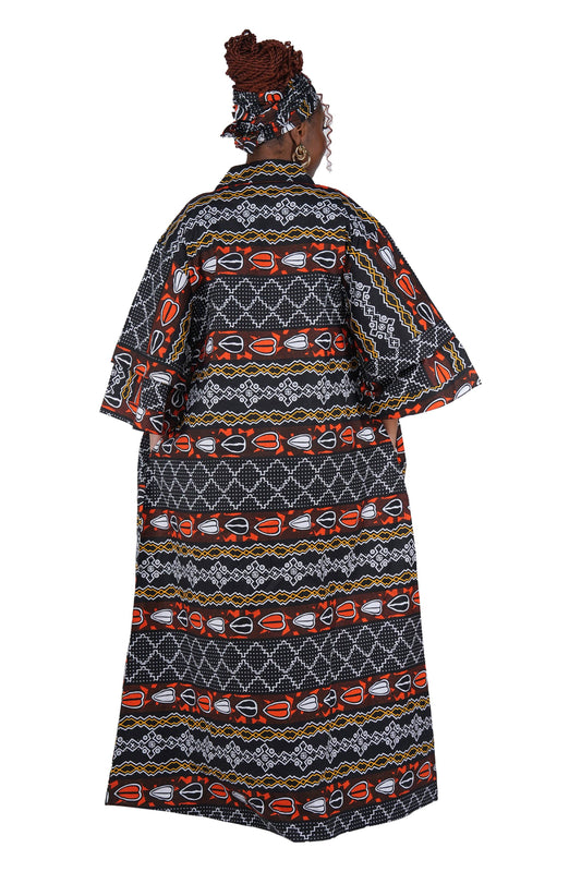 African Long Kimono | Duster