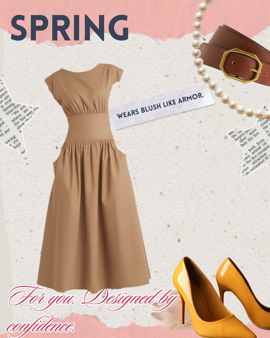 Midi Tan Dress