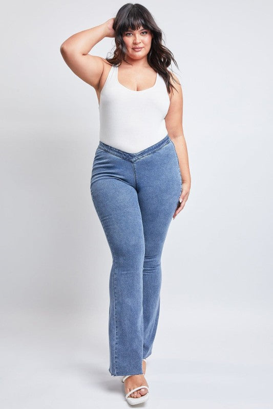Curvy Low-rise V Front Jean