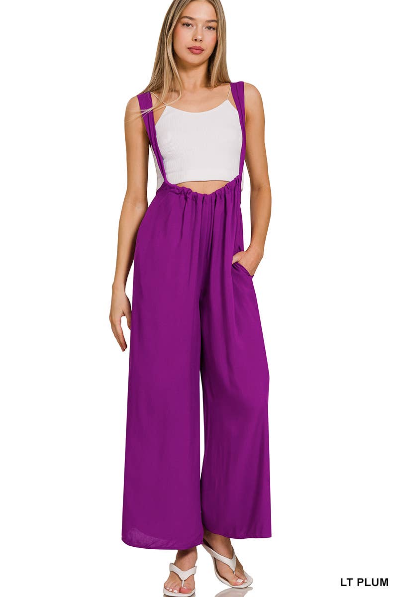 Tie Back Suspender Jumpsuit