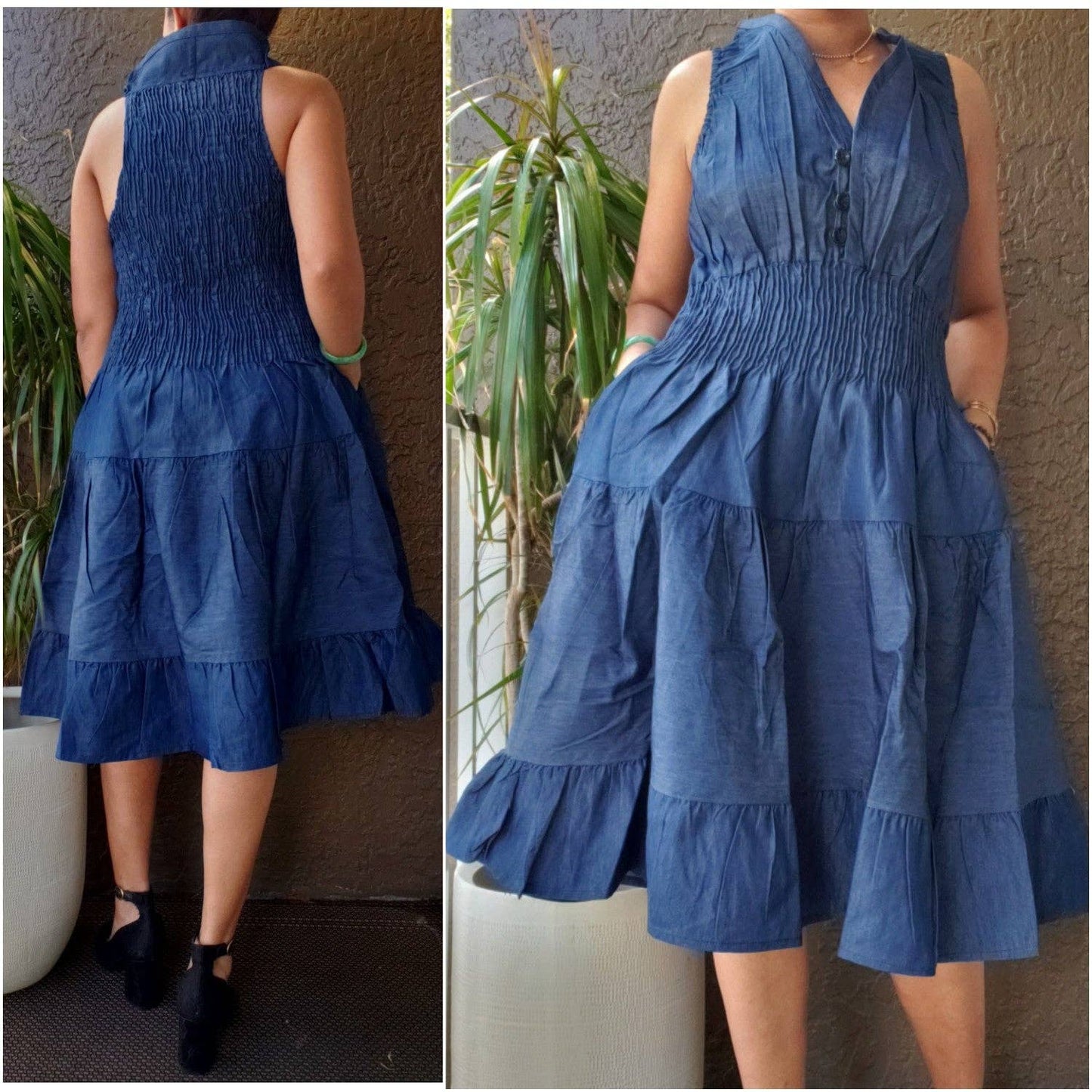 The Becoming Chambray Midi Dress