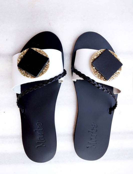 Black & White Sandal