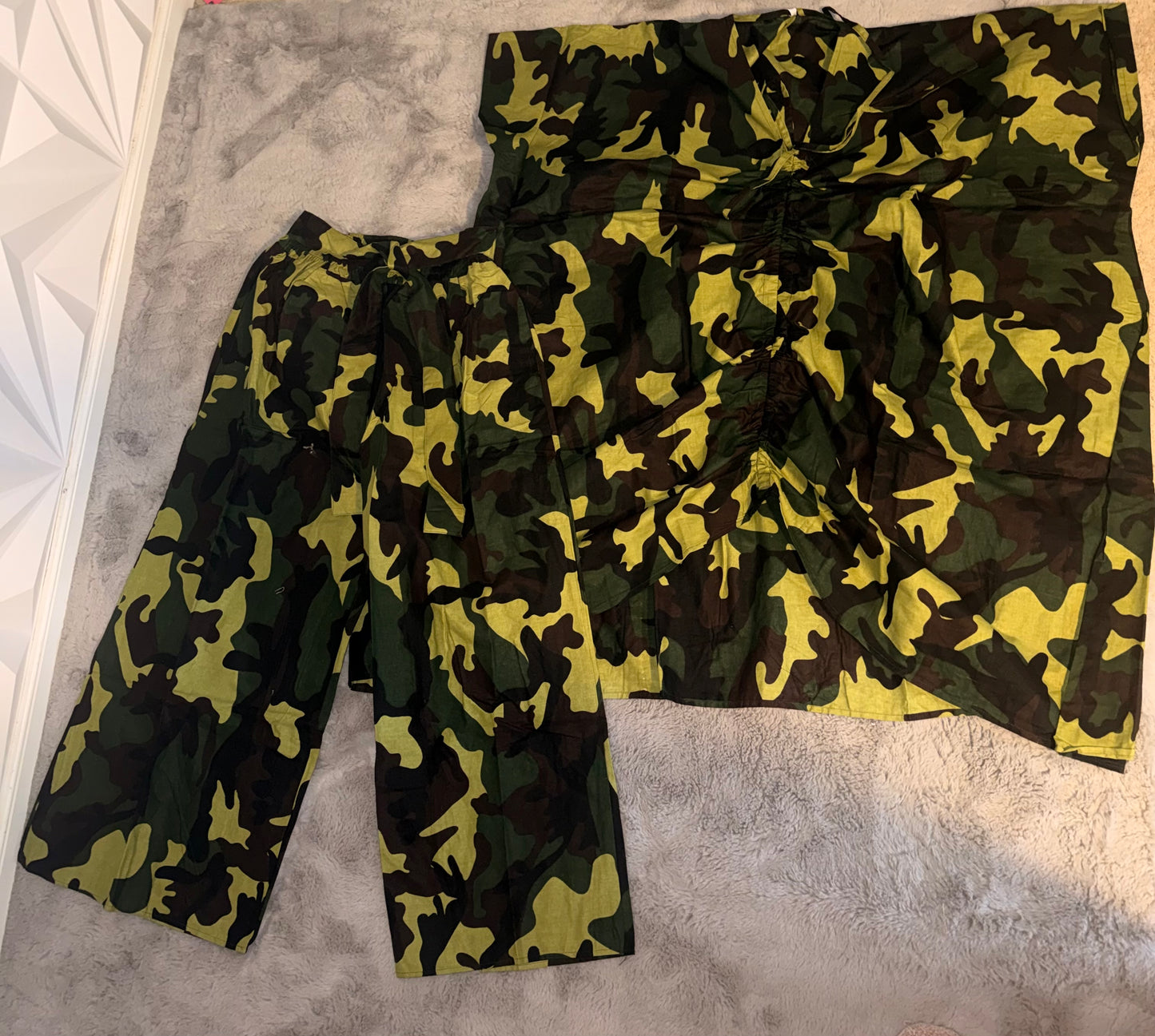Camo pant set