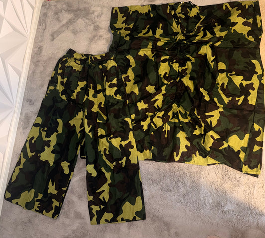 Camo pant set