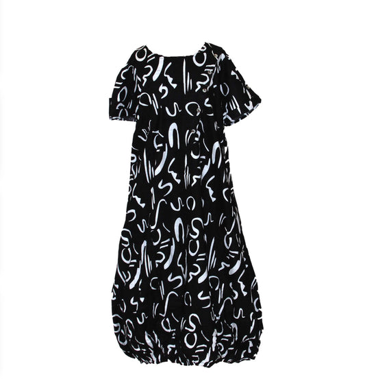 Button Down Kaftan Style Dress