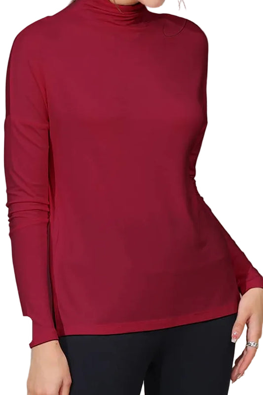 Soft Mock Neck Top