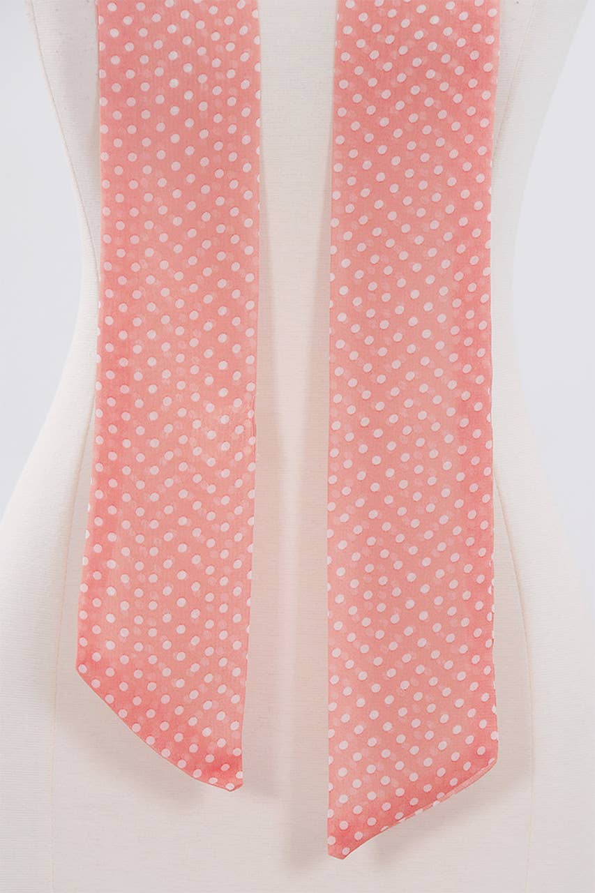 Polka Dot Skinny Scarf